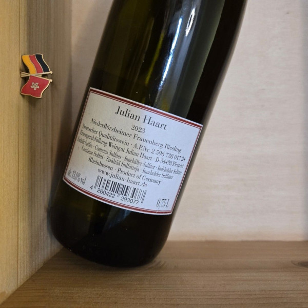 2023 Julian Haart Nieder Florsheimer Frauenberg Riesling Trocken Rheinhessen Germany | 1erste