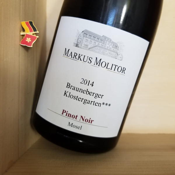 2014 Markus Molitor Brauneberger Klostergarten *** Pinot Noir Trocken Mosel 95分 (6 Bottle Pack) | 1erste
