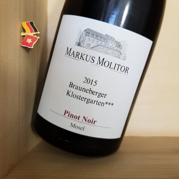 2015 Markus Molitor Brauneberger Klostergarten *** Pinot Noir Trocken Mosel 95+分 (6 Bottle Pack) | 1erste