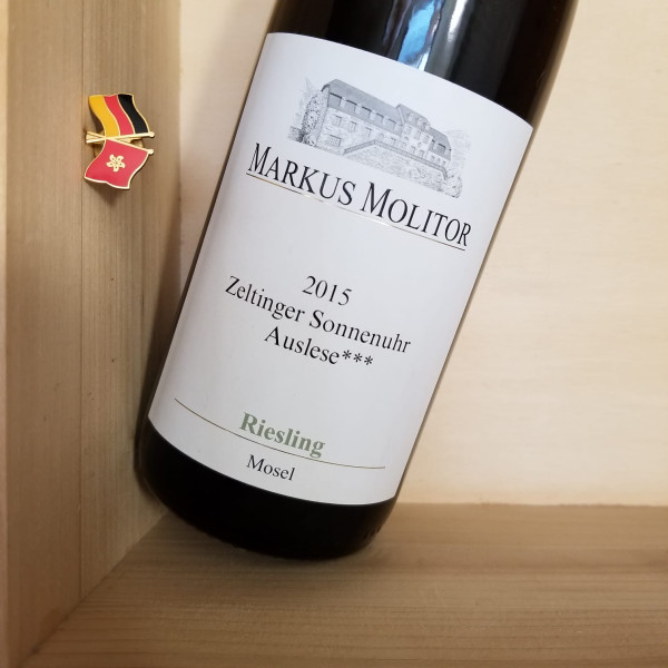 2015 Markus Molitor Zeltinger Sonnenuhr Riesling Auslese *** Feinherb Mosel 100分 (6 Bottle Pack) | 1erste