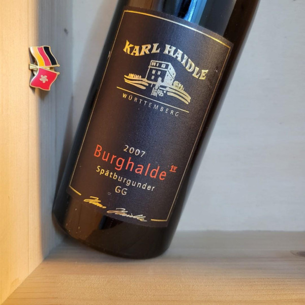 2007 Karl Haidle Schnaiter Burghalde Spatburgunder Grosses Gewachs Wurttemberg JR16 | 1erste