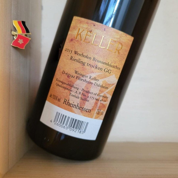 2015 Keller Westhofener Brunnenhauschen Abts Erde Riesling Grosses Gewachs Rheinhessen JR19 | 1erste