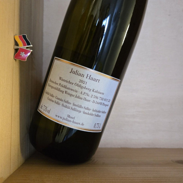 2021 Julian Haart Wintricher Ohligsberg Riesling Kabinett Alte Reben Mosel Germany | 1erste