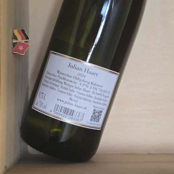 2024 Julian Haart Wintricher Ohligsberg Riesling Kabinett Alte Reben Mosel Germany JS100 | 1erste