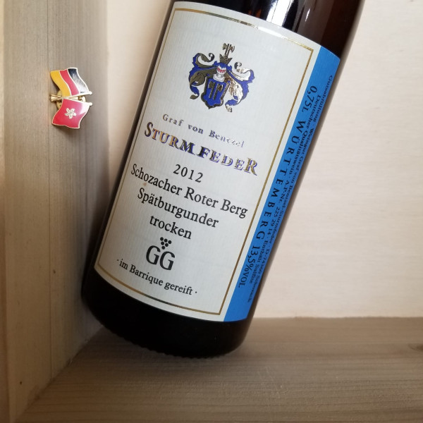 (By Request) 2012 Sturmfeder Schozacher Roter Berg Spatburgunder Grosses Gewachs Wurttemberg JR17 | 1erste